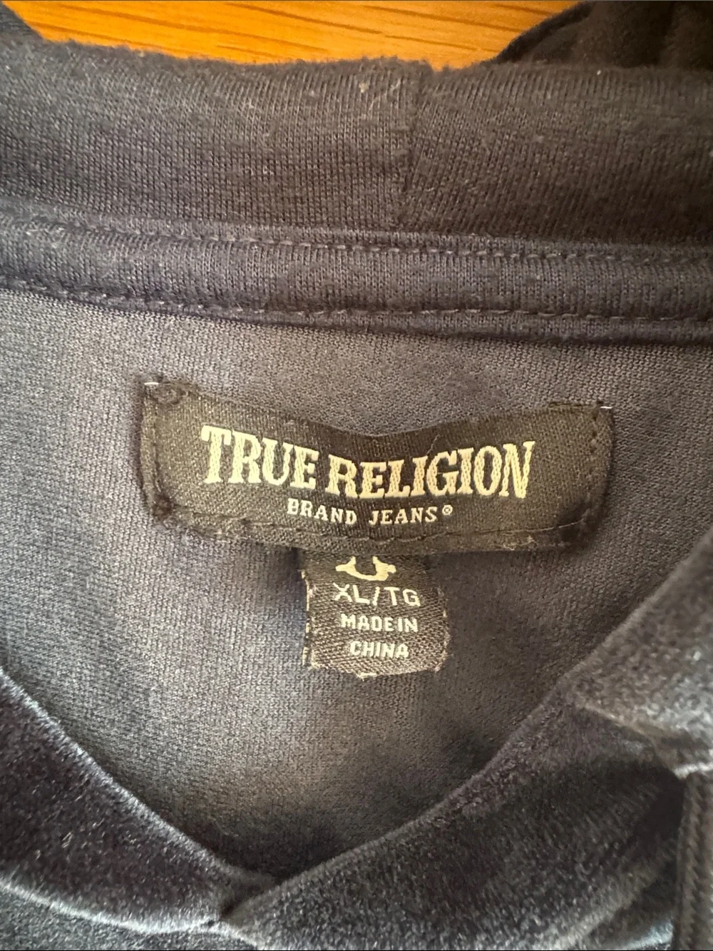 True Religion Buddha Velour Hoodie Mens Size XL